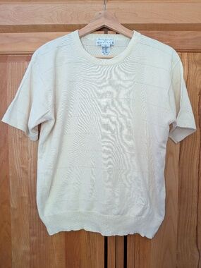 Butter Yellow Short Sleeve Sweater